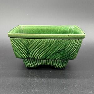 California Pottery Green Ceramic Planter 8127-7 Vintage Made in USA